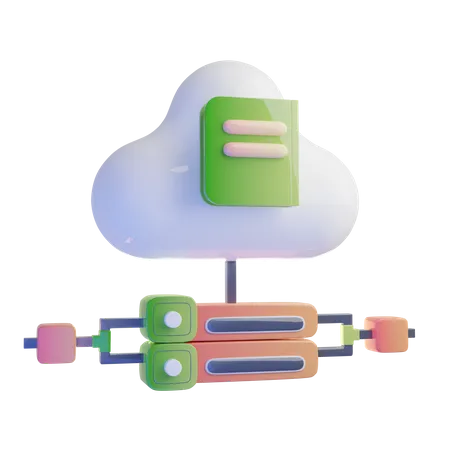 Cloud-Lernen  3D Icon