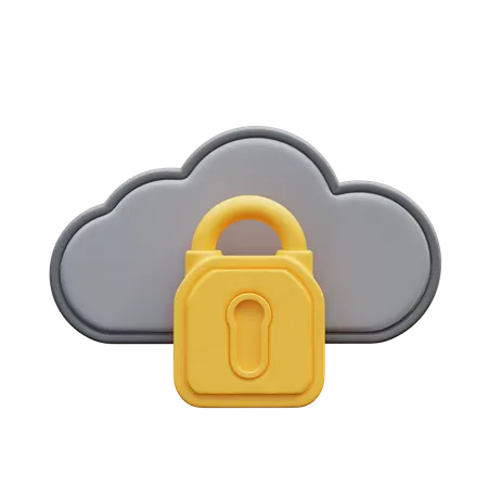 Verrouillage des nuages  3D Icon