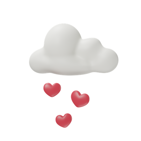 Cloud Love  3D Icon