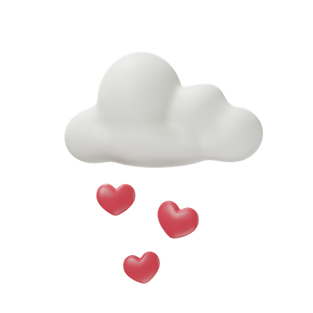 Cloud Love  3D Icon