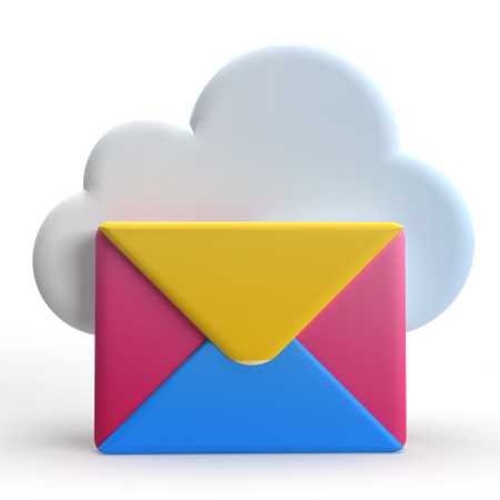 Cloud Mail  3D Icon