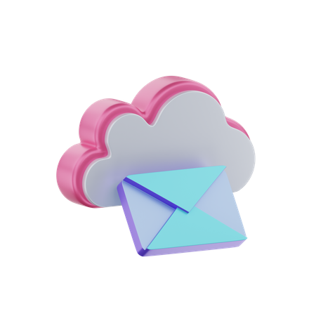 Cloud Mail  3D Icon