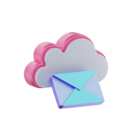 Cloud Mail  3D Icon