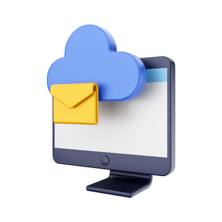 Cloud-Mail  3D Icon