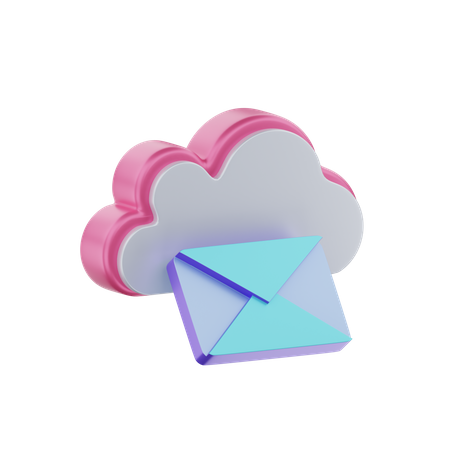 Messagerie cloud  3D Icon