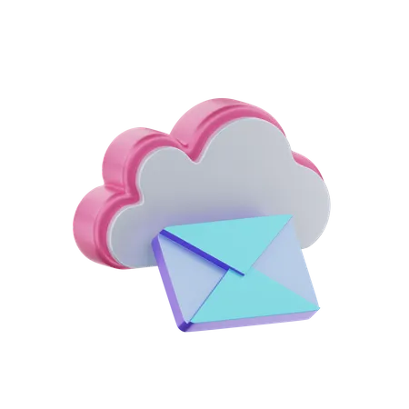 Messagerie cloud  3D Icon