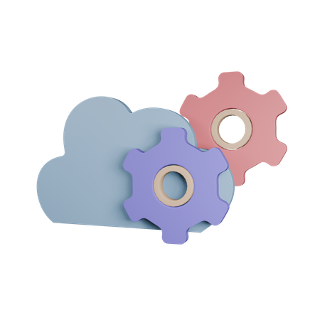 Cloud Management  3D Icon