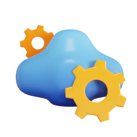 Cloud Management 3D Icon