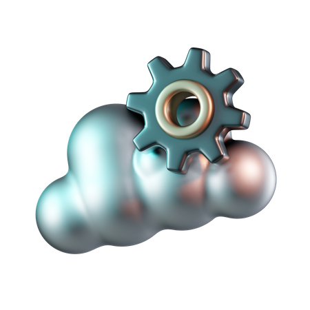Cloud Management Setting  3D Icon