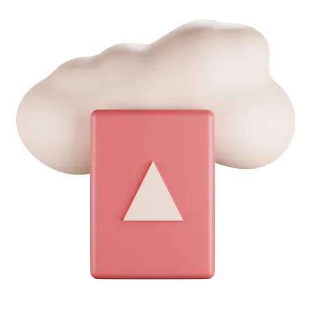 Cloud Media  3D Icon