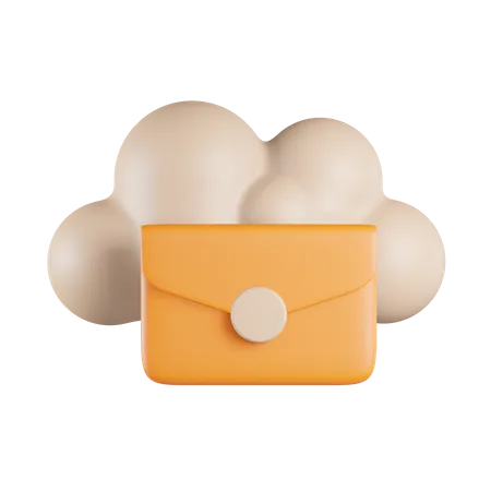 Cloud Message 3D Icon
