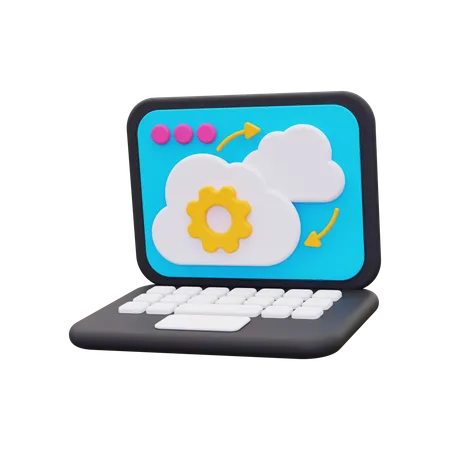 3 D Cloud Migrating Icon 3D Icon
