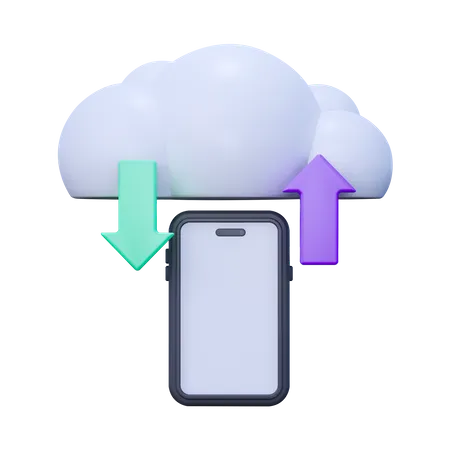 Cloud Migration  3D Icon