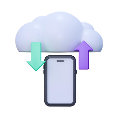 Cloud Migration  3D Icon