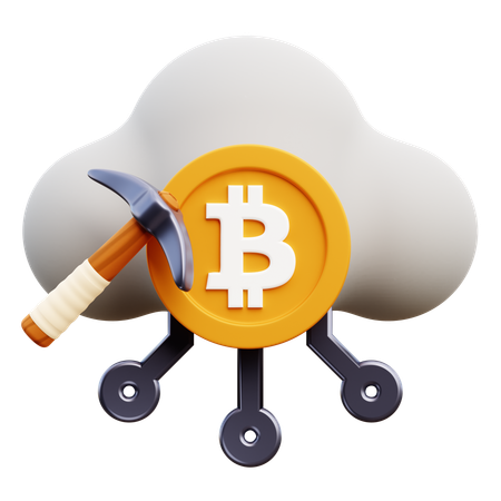 Cloud-Mining  3D Icon