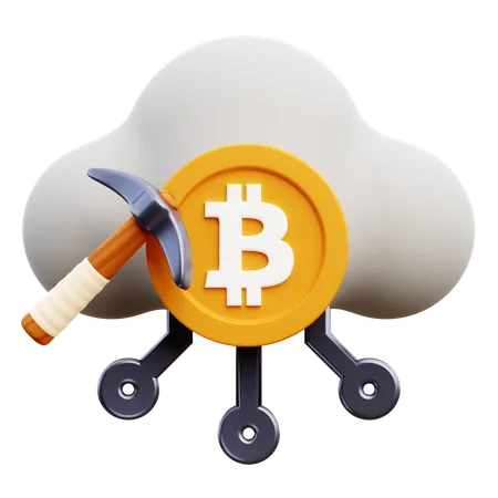 Cloud-Mining  3D Icon