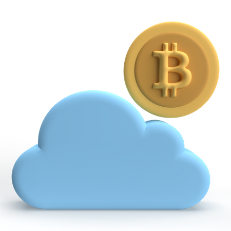 Cloud Mining  3D Icon