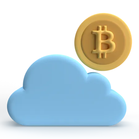 Cloud Mining  3D Icon