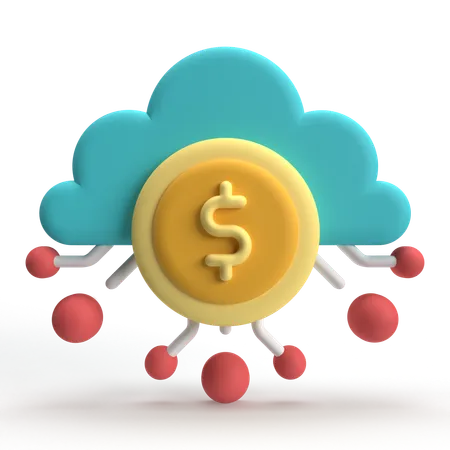 Cloud Mining  3D Icon