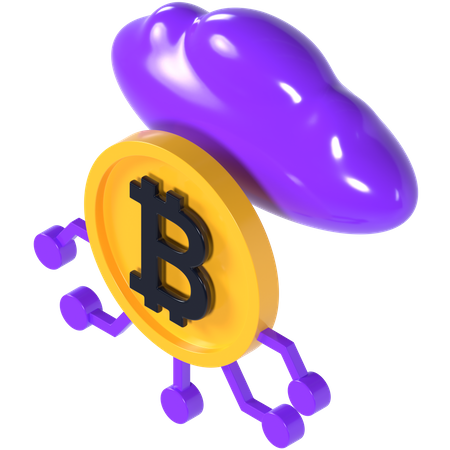 Cloud-Mining  3D Icon