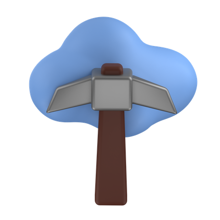 Cloud Mining  3D Icon
