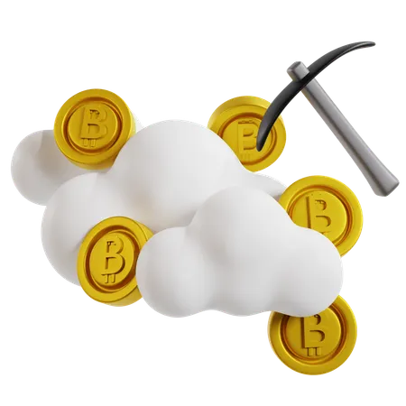 Cloud Mining Revolution  3D Icon