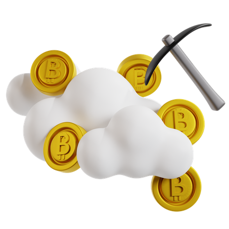 Cloud Mining Revolution  3D Icon