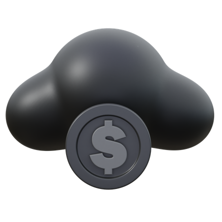 Cloud Money  3D Icon