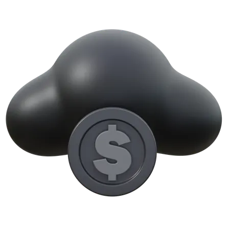 Cloud Money  3D Icon