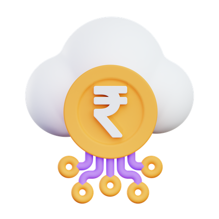 Cloud Money  3D Icon