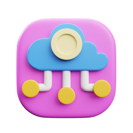 Cloud Money  3D Icon