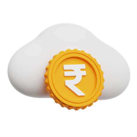 Cloud Money  3D Icon