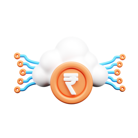 Cloud Money  3D Icon