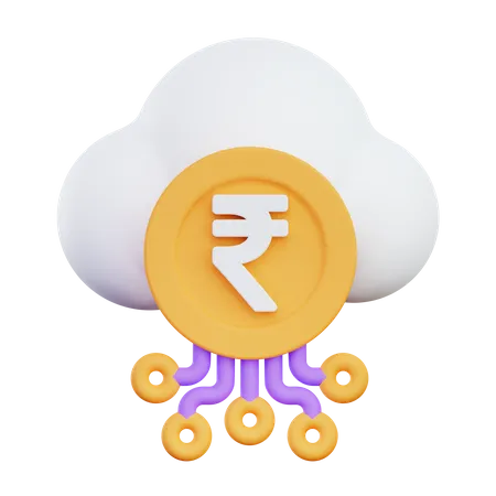 Cloud Money 3D Icon