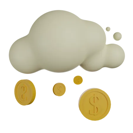 3 D Icon Cloud Money 3D Icon