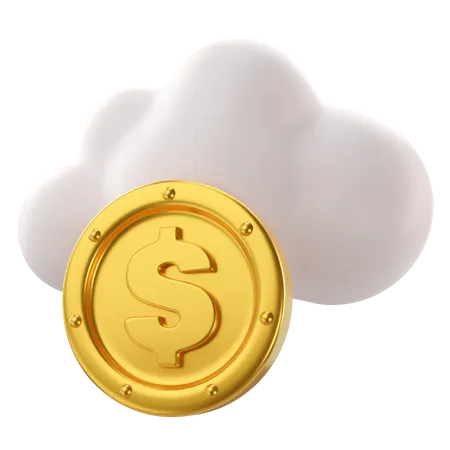 3 D Illustration Cloud Money 3D Icon