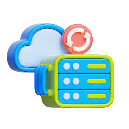 클라우드 모니터링  3D Icon