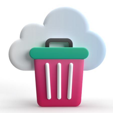 Cloud-Müll  3D Icon