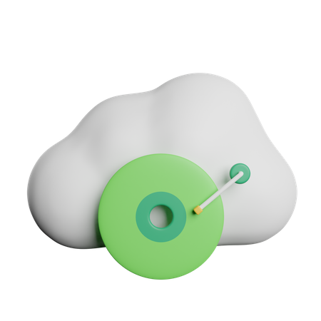 Cloud Music  3D Icon