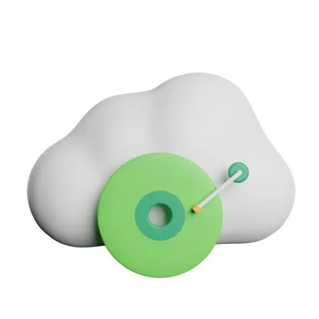 Cloud Music  3D Icon