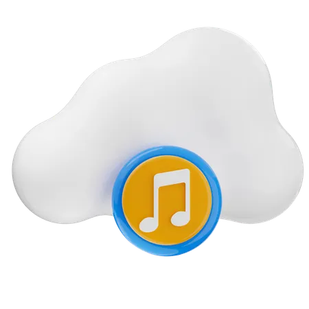 Cloud Music  3D Icon