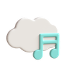cloud song 3d logo