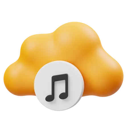 Cloud-Musik  3D Icon