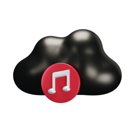 Musique de nuage  3D Icon