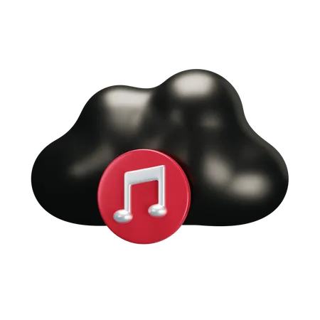 Musique de nuage  3D Icon