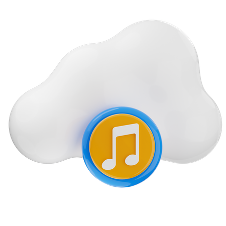 Musique de nuage  3D Icon