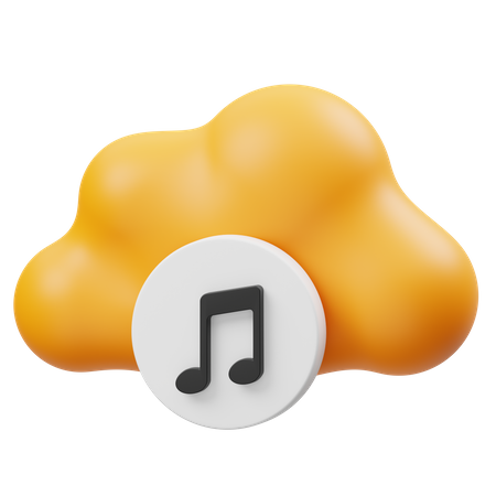 Musique de nuage  3D Icon