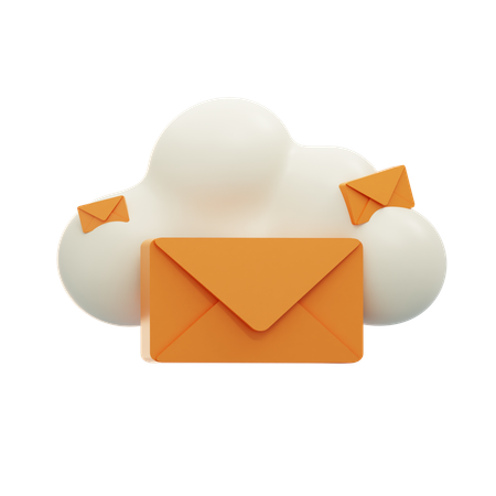 Cloud-Nachricht  3D Icon