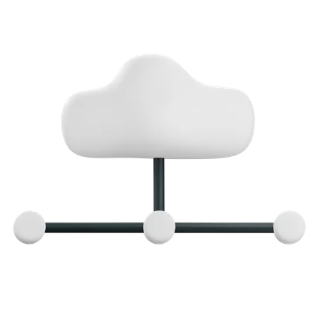 3 D Cloud Icon With Transparent Background 3D Icon