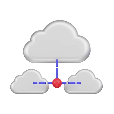 Explore Seamless Integration With The Multi Cloud Connection 3 D Icon Illustrating Connectivity Across Diverse Cloud Platforms This Icon Embodies The Versatility And Efficiency Of Modern Cloud Solutions 3D Icon